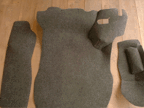 Set di tappeti per bagagliaio. Porsche 911 1986-89