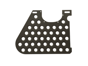 Aluminium-Bodenplatte Beifahrerseite RHD Coupé. Porsche 911 Coupé 1969 bis 1989 - 90155106242, 90155106123 - SL-FB-22-B - RHD w AC