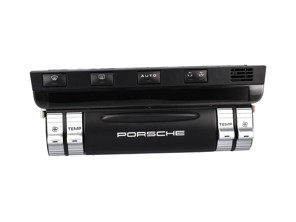 Heater control unit, Black. Porsche 957 Cayenne 3.0L diesel / 3.6L - 95565310321