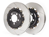 Brake Disc / Rotor Slotted Kit 2-pc FRONT 996 C4S / 996 Turbo / 997 C2 / C4 / C2S / C4S - CS-12-90, A1-032SL, A1-032SR