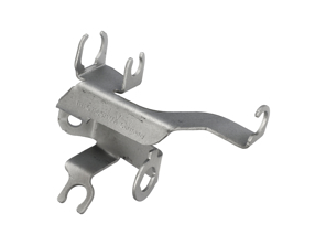 Support de flexible de frein avant. Porsche 9PA (955) Cayenne 2003-2006 / 9PA.1 (957) Cayenne 2007-2010 - 95535550, 95535550200, 95535550210, 95535550211, 95535550100, 95535550110, 95535550111