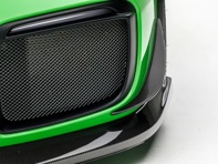 Vordere Stoßstangen-Canards aus hochglänzendem Carbon. Porsche 991 GT2 2017 bis 2019