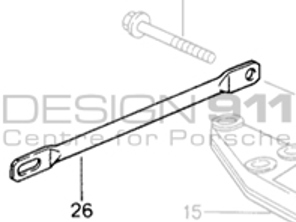 Versnellingsbaksteun. Porsche 964/993 - 99350462100