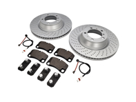 Bremsbeläge und Bremsscheibenpaket HINTEN Porsche 997 Turbo Zimmermann - 99735240502, 99735240602, 99761275402, 99735208602, 99735294905