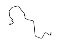 Conduite de frein avant. Porsche 9J1.2 Taycan MKII 2024>> - 9J1614717D, 9J1614717, 9J1614717A, 9J1614717B, 9J1614717C