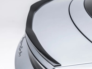 Canard paraurti anteriore in fibra di carbonio lucida. Porsche 991 GT2 dal 2017 al 2019