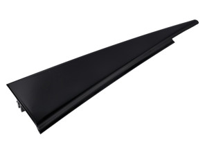 Garniture de coin de porte arrière, noir brillant. Porsche 955 Cayenne / 957 Cayenne - 955533267034W9, 955533268034W9