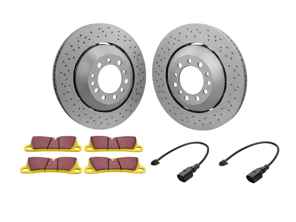 Sportbremsscheiben und -beläge für die Vorderachse. Passend für Porsche 991.2 Carrera / Targa 2S / C4S / GTS - 9P1615301, 9P1615301J, 9P1615302, 9P1615302J, 99135194902, 99135194903, 99135194904, 99160918100