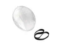 Headlamp glass H4. Porsche 911 / 964 LHD - 91163192703, 1 305 614 006