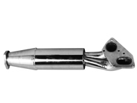 Auspuff-Vorschalldämpfer. Aus poliertem Edelstahl. PORSCHE 911 1974-89 mit TÜV/EWG-Gutachten - 92.100, 92.100S, 93011118301, 93011118303, 1620500200, 1620500300 - 92.100S, 1620500300