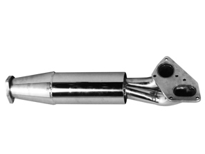 Uitlaat Pre-demper. Gemaakt van gepolijst roestvrij staal. PORSCHE 911 1974-89 met TÜV/EEC goedgekeurd - 92.100, 92.100S, 93011118301, 93011118303, 1620500200, 1620500300 - 92.100S, 1620500300