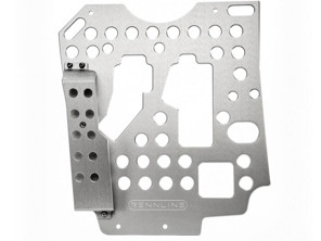 Rennline Aluminium Bodenplatte. Fahrerseite. Porsche 964 / 993 RHD - F18RH