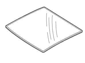 Cristal superior Targa. Porsche 996 / 997 Targa - 99656232900, 99756232901, 99656232901, 99756232900