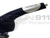 Freno a mano in pelle con scritta Porsche. Porsche 996/986 - 99642498023, 996424980238YR, 99642498023B50