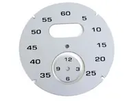 Cadran du chrono sport, argent. Porsche 997 / 991 / Boxster / Cayman / Panamera - 97641997011 - F97 641 997 011, F97641997011