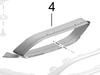 Tail pipe cover trim. Porsche 991.2 Turbo - 99150565103OK1, 99150565203OK1