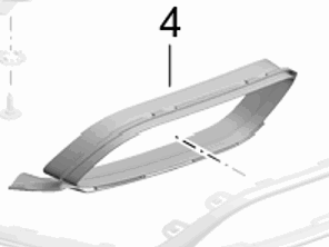 Tail pipe cover trim. Porsche 991.2 Turbo - 99150565103OK1, 99150565203OK1