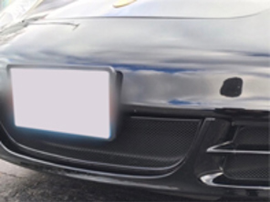 Malla de alambre de la rejilla central del paragolpes delantero. Porsche 997 Gen 1