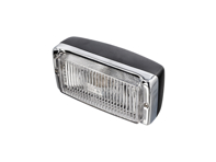 Fog lamp unit Front, Chrome / Black. Porsche 911 / 930 1974-83 - 91163120601, 91163120603/1, 91163120603 - JG.206.01