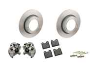 Remklauw, schijf en remblokkenset voor. Porsche 356C 1963-65 - 90135196510, 90135196610, 90135196511, 90135196611, 90135140112, 91135293901, 91135293902