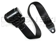 Seat Belts Front BLACK. Porsche 964 / 993 - 9648030330370B, 96480303303, 9648031250270B, 96480312502