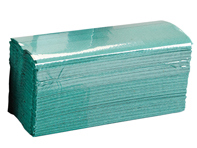 Asciugamani in carta piegata a C verde 1 velo - 12 pacchi da 240 fogli - CGT28801