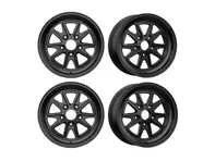 Set di cerchi in lega Outlaw52 001 da 16" Nero Asfalto. Porsche 911 - 001AB-67053+23, 001AB-68053+10