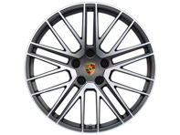 Cerchio in lega Turbo V posteriore finitura Titanio 21" 11J ET66 (Winter) PCD 5/130 - 992601025POC6