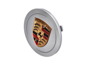 Copriruota con stemma a colori, Silver. Porche 993 - 9933613030761M
