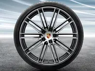 22' Cayenne '911 Turbo Design' Alloy Wheels & Summer Tyres Original Porsche - 9Y0044661M