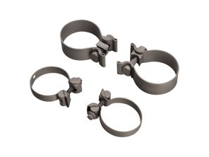 Exhaust & tail pipe Titanium clamps. Porsche 991.2 Carrera - 99711123080, 99711124030, 99711123081