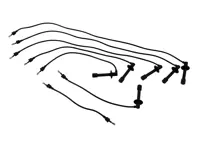 Set cavi alta tensione accensione. Porsche 911 1965-74 - 91160606100, 90160905500, 90160905700, 90160906100, 90160910000, 91160905000, 91160906100 - ZEF309, ZEF309