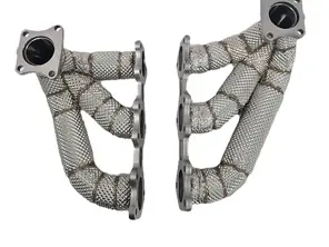 Set collettore di scarico in acciaio inox. Porsche 992/992 turbo - 0PB251215A, 0PB251215, 0PB251216A, 0PB251216 - 9MPB251215