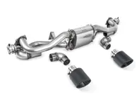 Milltek 运动型排气管，GPF 后置，碳纤维喷射装饰。保时捷 718 Cayman GT4 / Boxster GTS 4.0L - 982251053F, 982251053H, 982251053K, 982251053E - SSXPO169