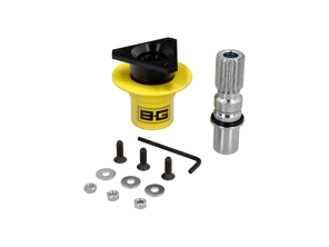 B-G Racing Stuurwiel quick release gelast - 3 punten - BGR700, BGR701