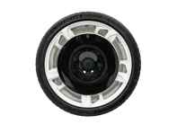 EVO Aero 碟刹后轮，碳纤维合金轮毂。保时捷 9J1 Taycan Cross Turismo