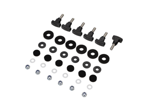 Montagesatz für Gitter für Heckspoilerdeckel Porsche 911 74-89 - 91155941100, 91155941101, 91155943300, 113951539, 91155943500, 90008402601, 91155915101, N01166516