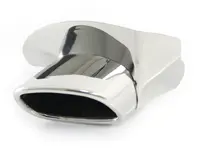 Exhaust tail pipes, polished. Porsche 993 Carrera S / Turbo Look C4S - 99311125256, 99311125152, 99311125252, 99311125157