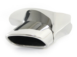 Exhaust tail pipes, polished. Porsche 993 Carrera S / Turbo Look C4S - 99311125256, 99311125152, 99311125252, 99311125157