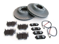 Paquete de discos de freno con pastillas de freno Sport BREMBO Porsche 996 1997-04 - 07B31417, 99735140501ABS, 99735140601ABS, 99761267701, 99635208602, 99635194800, 99635194802, 99735140501, 99735140601, 18136, 18137, 99761267700, 99661234700, 99761267790, 99761267791, 99761234700, 99635208601, 96435209601