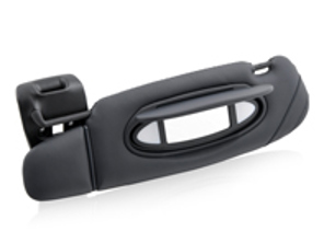 遮阳板，皮革，左侧，都市蓝。保时捷 996 C2 / C4 - 99673198003G11