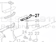 Befestigungsleiste für hintere Stoßstange. Porsche 965 Turbo - 96550544300, 96550544400