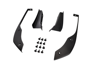 Lower spoiler extension  and dive plane kit carbon fibre. Porsche 718 GT4 / GT4 RS - 982807749OK1, 982807750OK1 - SRAIRDUCT