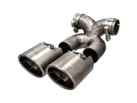 GT4 RS 风格双钛合金排气管（带 X-Pipe）适用于保时捷 987-2 / 981 / 718 (982) Boxster 和 Cayman - 98711125730, 98711125831, 98711198130, 98711125860, 98111126100, 98111136100, 98111136160, 98111136161, 98111136162, 98111196100, 98111196101, 98111196102, 982251187K, 982251187P, 982251187AG, 982251187H, 982251187N, 982251187L, 982251187R, 982251187G, 982251187J, 982251187Q, 982251187AF, 982251187AL, 98104420110, 98104420111, 98204420010, 98204420011 - TI-PXBET-718-BLK, TI-PXBET-718-MAT, TI-PXBET-718-GLS