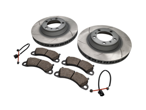 FRONT Brake Pads And Brake Disc Package. Porsche 991 S 3.8L - 99135240301, 99135240401, 99135194904, 99160918100