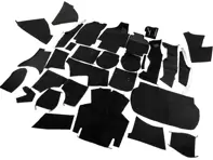 Juego completo de alfombras interiores para Porsche 964 C2/C4 Cabriolet RHD