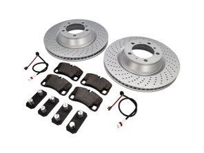 REAR Brake Pads and Brake Disc Package. Porsche 997 GT3 - 99735294701, 99735240501, 9973524050, 99735240601, 99735240602, 99735240502, 99735240602ABS, 99635208602, 99761275402, 90026904701, 99906704001