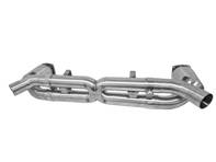 Sports exhaust silencer bypass x pipe with catalytic converters. Porsche 997.2 turbo - 99711102730, 99711102731, 99711102732, 99711300930, 997113009AX, 99711301030, 997113010AX - 9M99711102732
