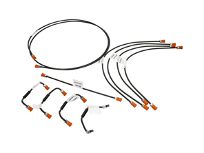 Kit de línea de freno. Porsche 356C - 64442314, 69535260100, 69535260201, 69535531300, 69535560500, 69535560600 - 1661501210
