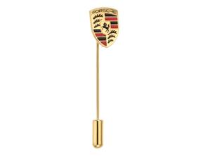 Pin con el escudo de Porsche: esencial, dorado. - WAP0504200RASN